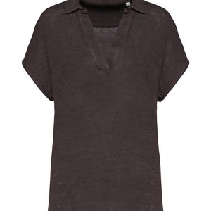 Ladies’ linen polo shirt, miniatyr 8